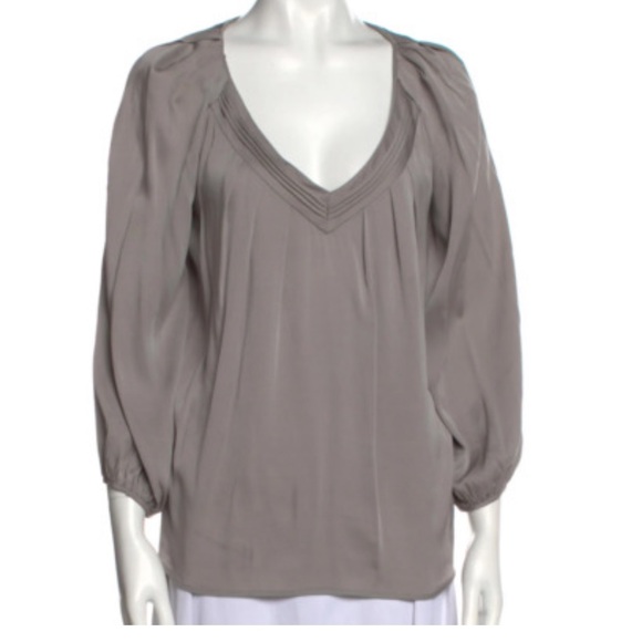 Diane Von Furstenberg Tops - DIANE VON FURSTENBERG Cahil Silk Blouse Size 2